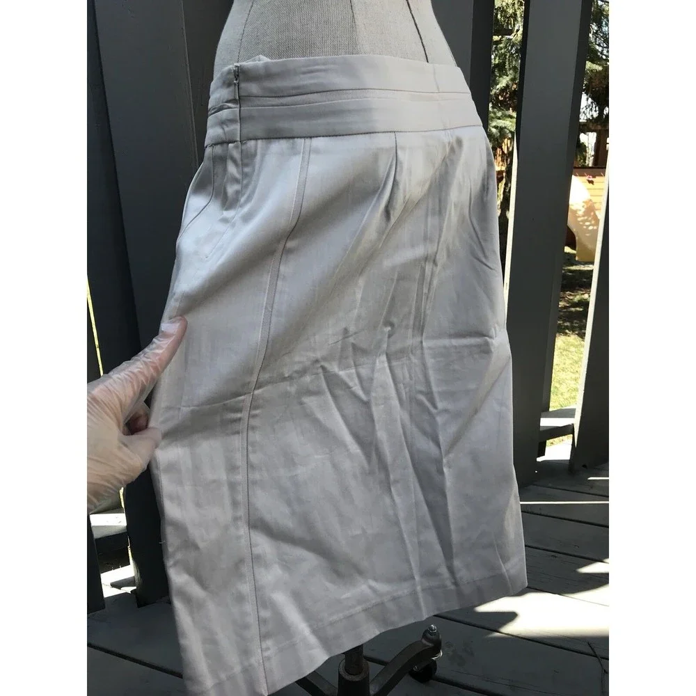 New Grace Elements Skirt Beige 6 Cotton Blend Strech